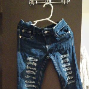 Distressed Denim Jeans